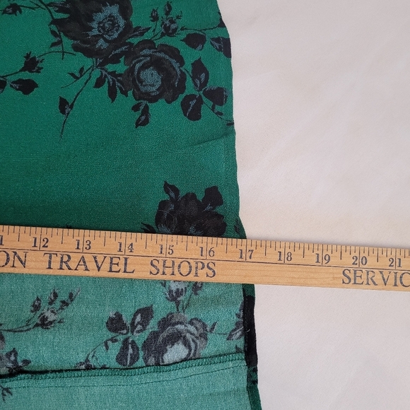 Band of the Free Etta Emerald Black Floral Midi Skirt Women's Size XS NWT - Picture 13 of 14